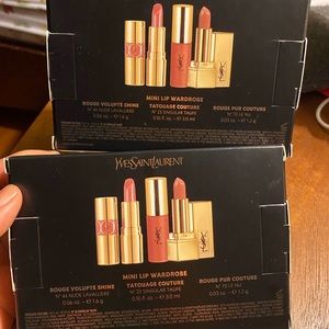 2 YSL Mini Lip Wardrobe Gift Sets